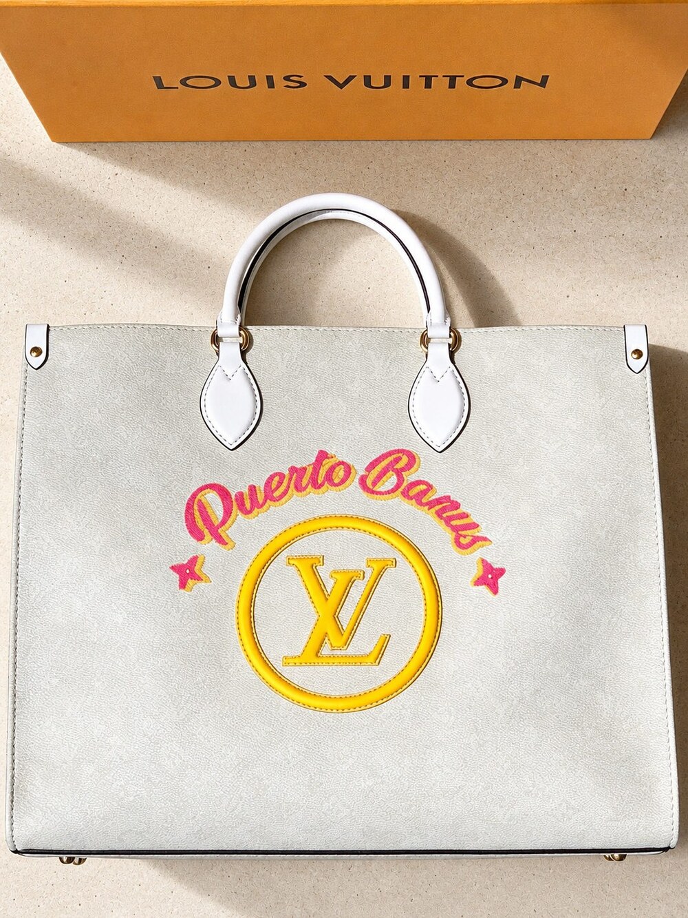Louis Vuitton White Trim Monogram Carryall from Puerto Banus Edition - Picture 2 of 9